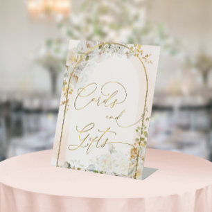 Signe De Table Elégante Aquarelle Blush Cartes et Cadeaux Floraux