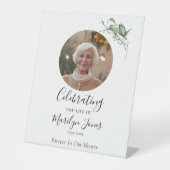 Signe De Table Elégante aquarelle Célébration de la vie (Recto)