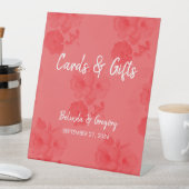 Signe De Table Elégante aquarelle Hibiscus Cartes de Mariage & Ca (In SItu)