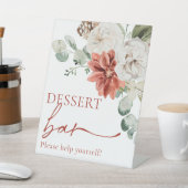 Signe De Table Élégante barre de dessert rouge d'hiver (In SItu)