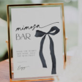 Signe De Table Élégante Bow Noir Gothique Attachant le noeud Mimo