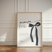 Signe De Table Élégante Bow Noir Gothique Attachant le noeud Mimo