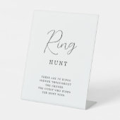 Signe De Table Élégante Calligraphie Ring Chasse Fête des mariées (Recto)