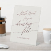 Signe De Table Élégante calligraphie Rose | Pied de danse ivoirie (In SItu)