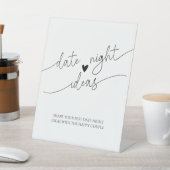 Signe De Table Élégante calligraphie rustique Date Idées nocturne (In SItu)