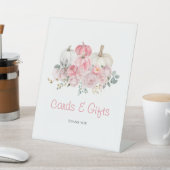 Signe De Table Elégante Carte Baby shower rose Citrouille (In SItu)