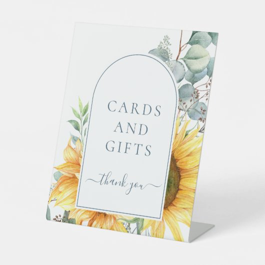 Signe De Table Elégante Cartes De Tournesol Et Fête des mariées C (Recto)