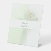 Signe De Table Élégante croix florale brillante (Recto)