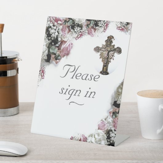 Signe De Table Élégante Fête des mariées catholique (In SItu)