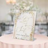 Signe De Table Élégante Fête des mariées Fleur sauvage Sweet Trea