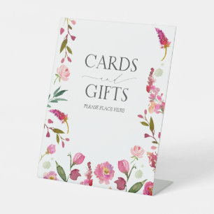 Signe De Table Elégante Fête des mariées Fleurs Roses Cartes et C