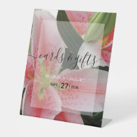 Élégante Lys Orientaux Cartes de Mariage & Cadeaux