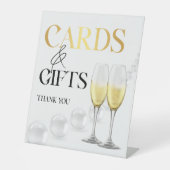 Signe De Table Elégante perles d'or blanc & Fête des mariées de p (Recto)