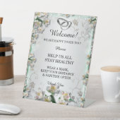 Signe De Table Élégante sécurité des Mariages floraux blancs (In SItu)