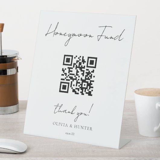 Signe De Table Élégante signature manuscrite Mariage Honeymoon Fu (In SItu)