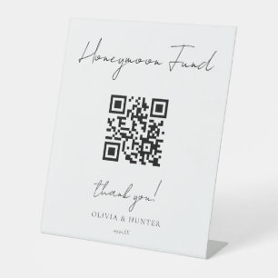 Signe De Table Élégante signature manuscrite Mariage Honeymoon Fu