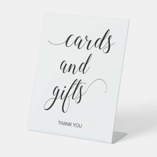 Signe De Table Elégante table de cartes de mariage et cadeaux (Recto)