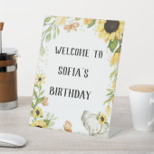 Signe De Table elephant and sunflower party, (In SItu)