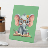 Signe De Table Eléphant bébé sage (In SItu)