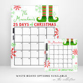 Signe De Table Elf Feet 25 Jours d'activité de Noël