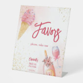 Signe De Table Elle a été emportée dans les faveurs de la douche  (Recto)