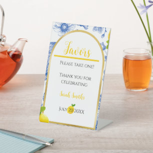 Signe De Table Elle a trouvé ses faveurs de douche de mariage She