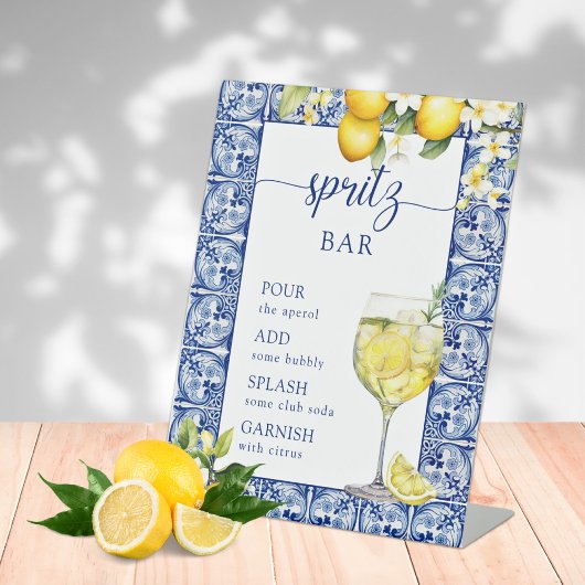 Signe De Table Elle a trouvé son bar Spritz Main Squeeze