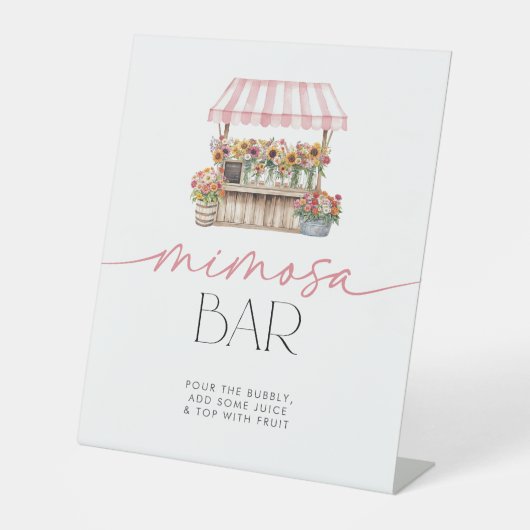 Signe De Table Elle est au Market Mimosa Bar (Recto)