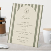 Signe De Table Elle est un peu plus âgée Menu de boissons d'anniv (In SItu)