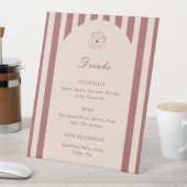 Signe De Table Elle Est Un Peu Plus Âgée Menu De Boissons D'anniv (In SItu)