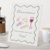 Signe De Table Elle n'est pas sur le marché Tiré à la main (In SItu)