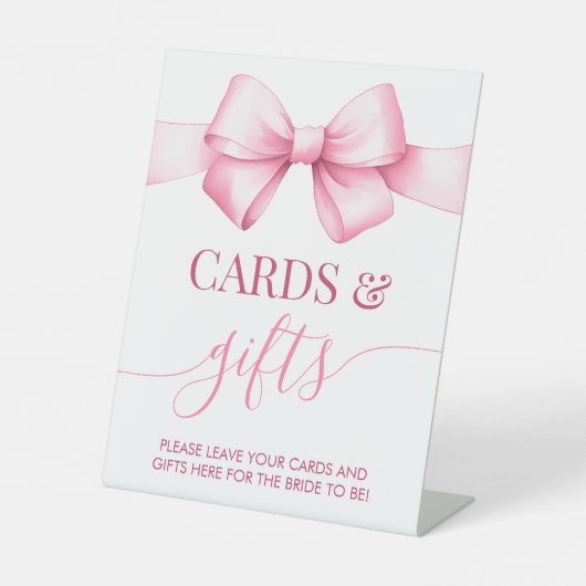 Signe De Table Elle noue la mariée au ruban rose (Recto)