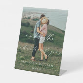 Signe De Table Ellesmere Et Donc L'Aventure Commence Mariage (Recto)