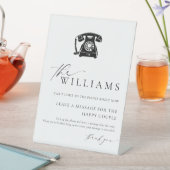 Signe De Table Ellesmere Minimal Mariage Audio Guestbook (In SItu)