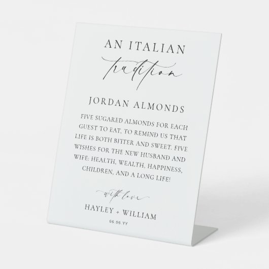 Signe De Table Ellesmere Une Tradition Italienne Des Amandes Suga (Recto)