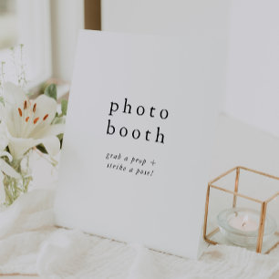 Signe De Table EmeLIA Unique Neutre Rustique Mariage Photo Booth