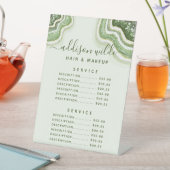 Signe De Table Emerald Green Parties scintillant Agate Geode Prix (In SItu)