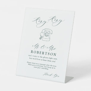 Signe De Table Emerald Green Vintage Botanical Audio Guestbook