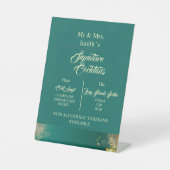 Signe De Table émeraude or vert bijou mariage (Recto)