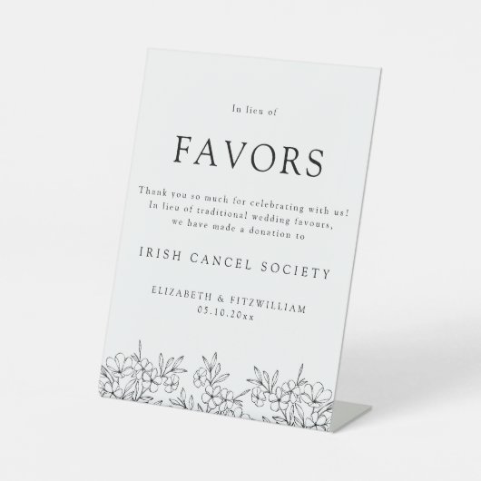 Signe De Table En Lieu Et Place De Faveurs Élégante Fleur De Ceri (Recto)