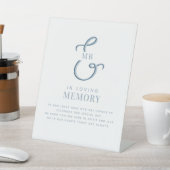 Signe De Table En mémoire aimante Mariage personnalisé (In SItu)