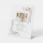 Signe De Table En Mémoire Amoureuse Du Mariage Floral (Recto)