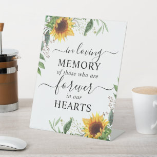 Signe De Table En Mémoire Amoureuse Fleur de soleil