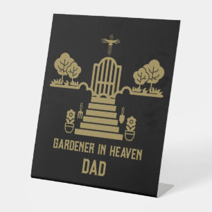 Signe De Table En mémoire Bereaver Gardener funérailles