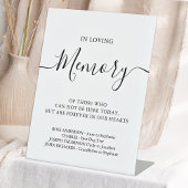 Signe De Table En mémoire d'amour mémorial Mariage personnalisé