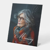 Signe De Table "En mémoire de l'amour" Photo Funeral Memorial (Recto)