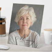 Signe De Table "En mémoire de l'amour" Photo Funeral Memorial (In SItu)