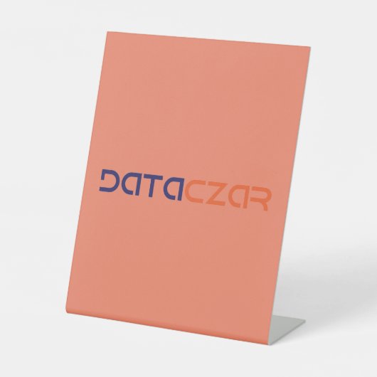 Signe de table en plastique 20,3 cm x 25,4 cm (Recto)