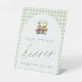 Signe De Table En provenance du marché Devinez combien de baisers (Recto)