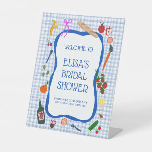 Signe De Table en vichy Pique-nique moderne Fête des mariées PERS